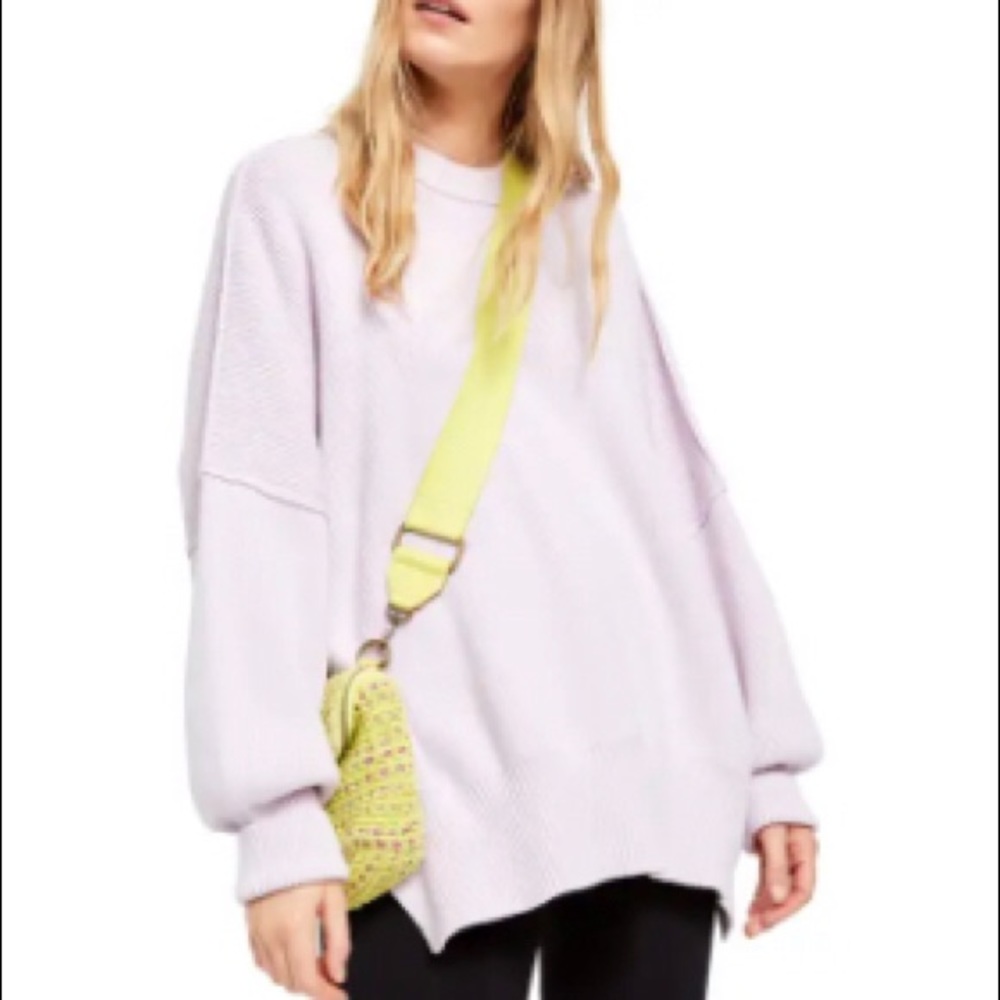 Lavender Free People Sweater - Picture 2 of 7